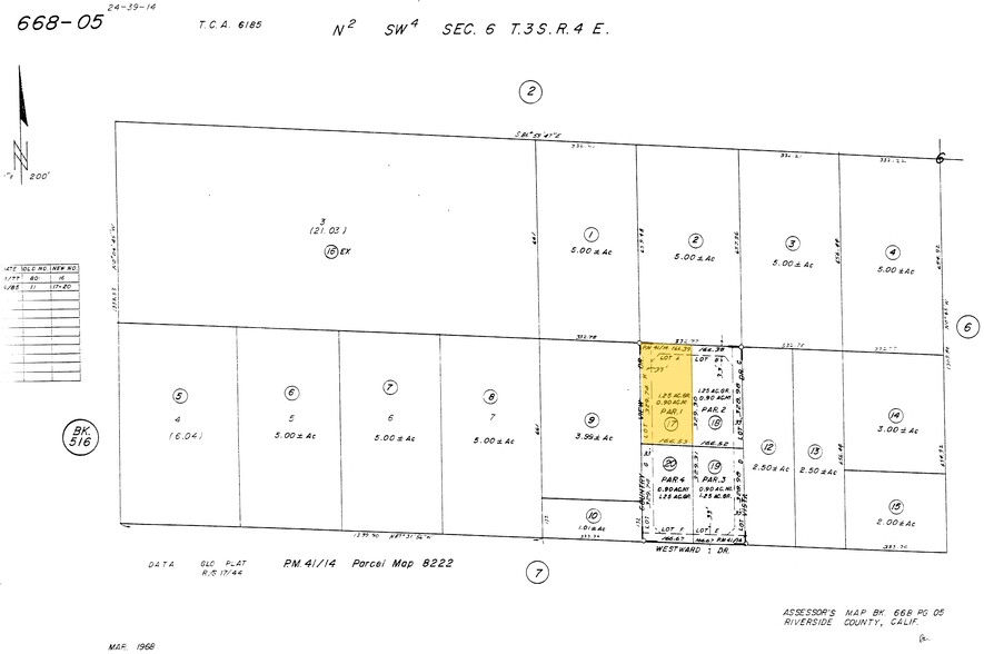 15210 Country View Rd, Whitewater, CA for sale - Plat Map - Image 1 of 1