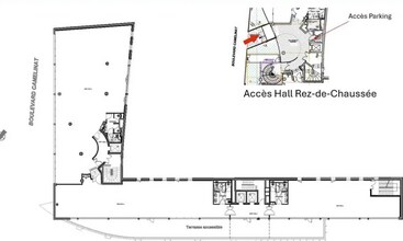 Office in Malakoff to rent Site Plan- Image 2 of 2