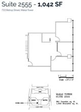 733 Bishop St, Honolulu, HI to rent Floor Plan- Image 1 of 1