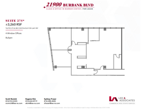 21900 Burbank, Woodland Hills, CA for rent Floor Plan- Image 1 of 1