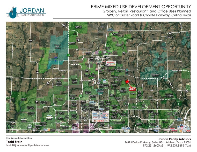 Custer, Celina, TX for sale - Aerial - Image 1 of 2