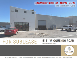 9,845 SF Bldg. For Sublease | Prime SW Area - Commercial Property