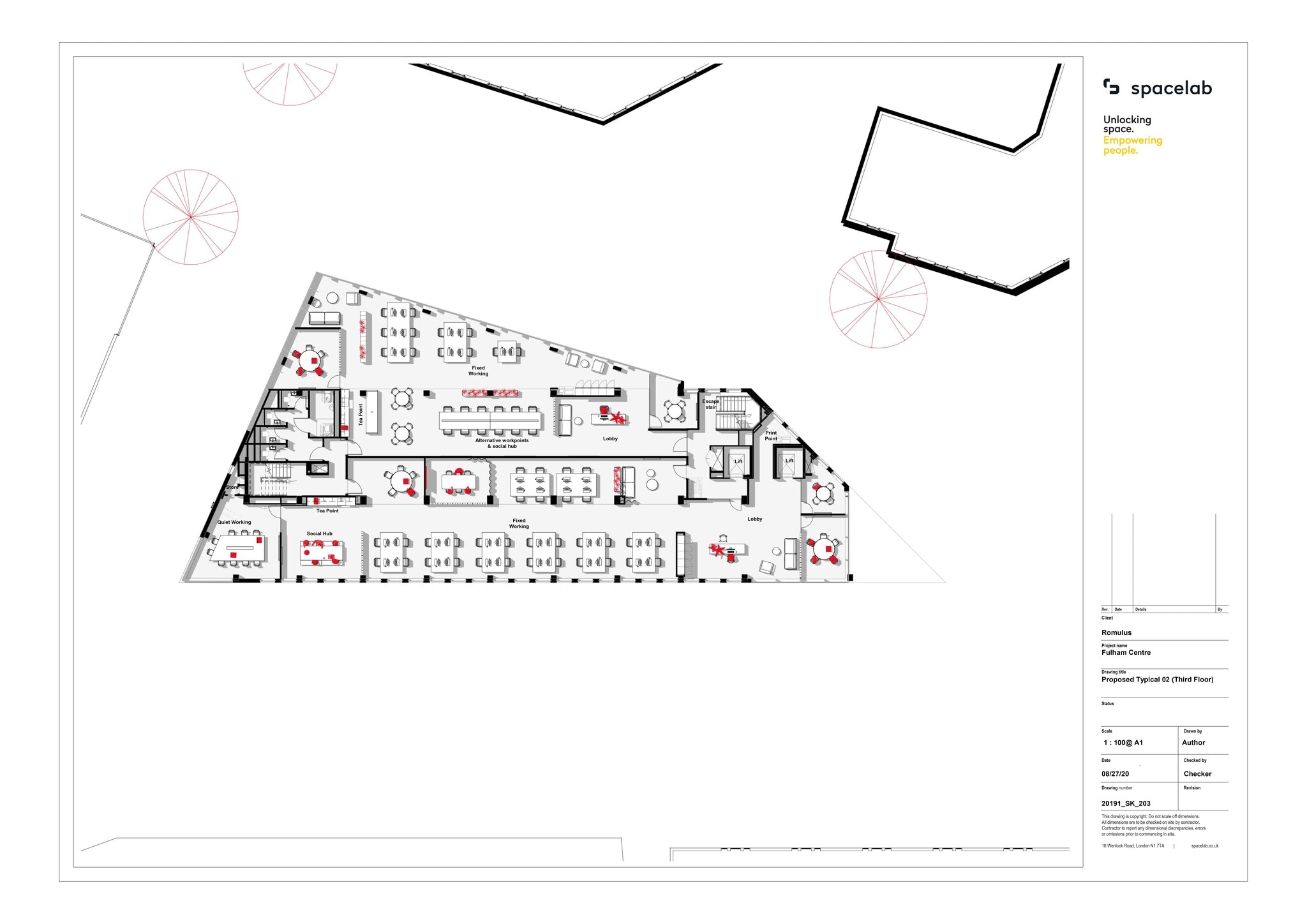 20 Fulham Broa, London to rent Site Plan- Image 1 of 2