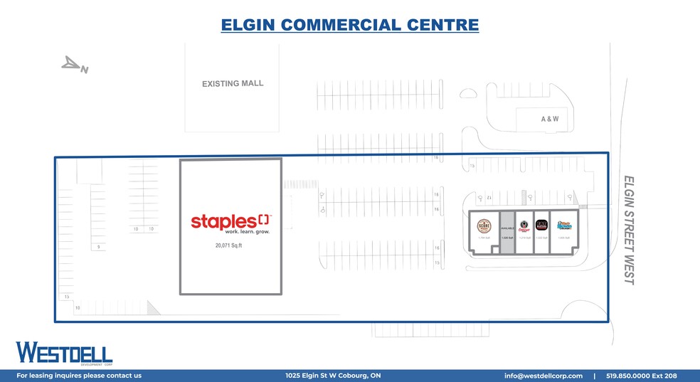 1025 Elgin St W, Cobourg, ON for rent - Site Plan - Image 1 of 6