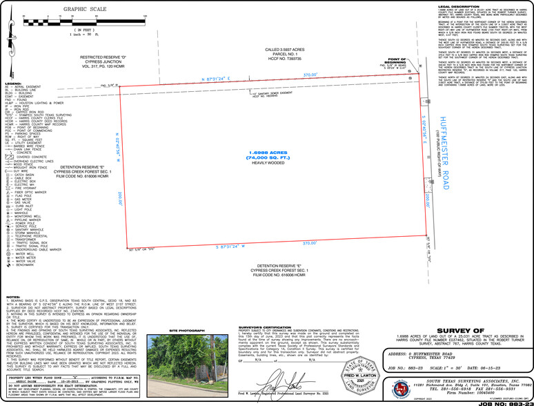 Huffmeister Rd, Cypress, TX for sale - Site Plan - Image 3 of 3