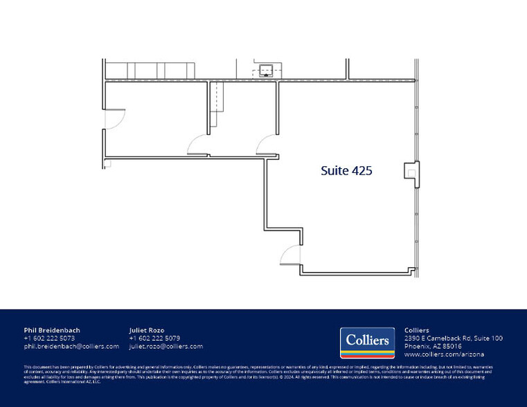 2222 E Highland Ave, Phoenix, AZ for rent - Floor Plan - Image 2 of 11