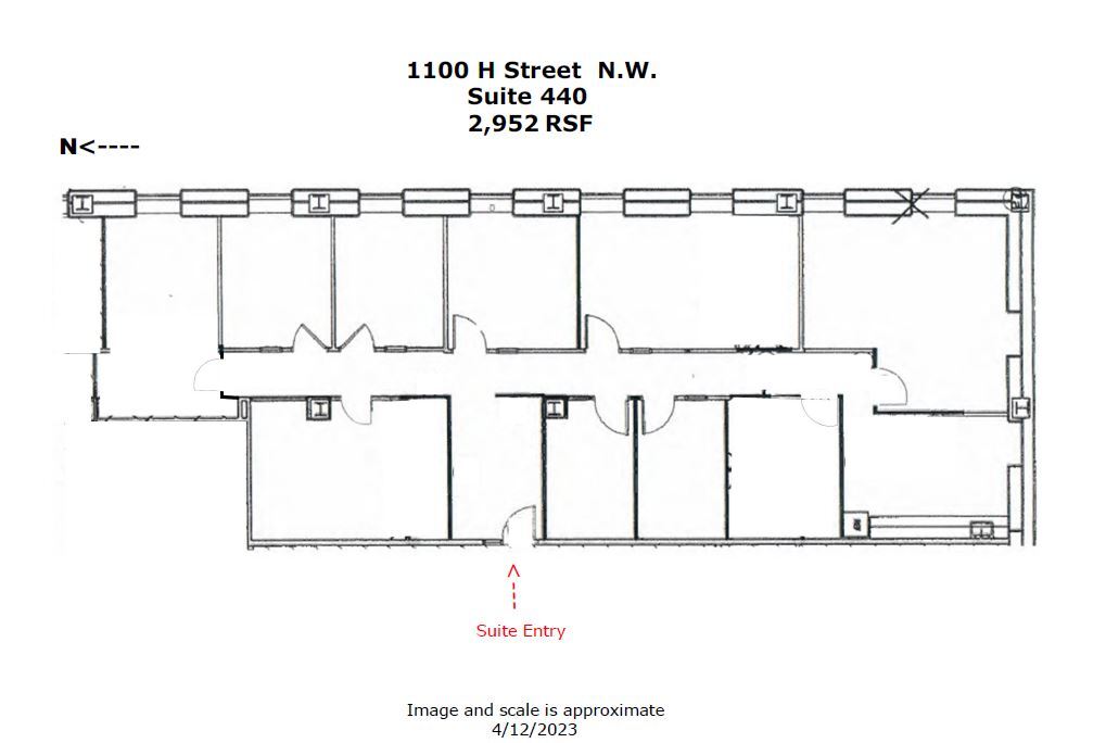 1100 H St NW, Washington, DC to rent Floor Plan- Image 1 of 9