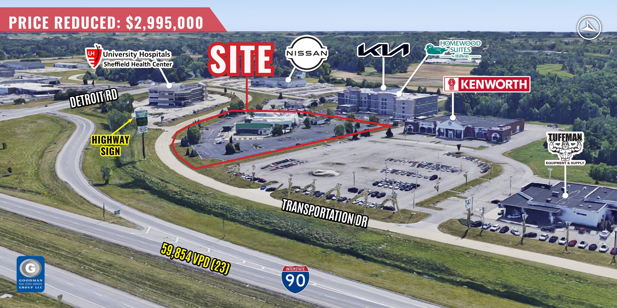 4900 Transportation Dr, Sheffield Lake, OH for sale Aerial- Image 1 of 1