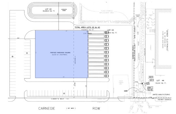 100 Carnegie Row, Norwood, MA for rent - Site Plan - Image 2 of 2