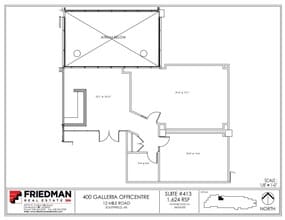 300 Galleria Officentre, Southfield, MI to rent Floor Plan- Image 1 of 3