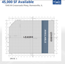 1045 W Crossroads Pky, Romeoville, IL for rent Floor Plan- Image 1 of 1