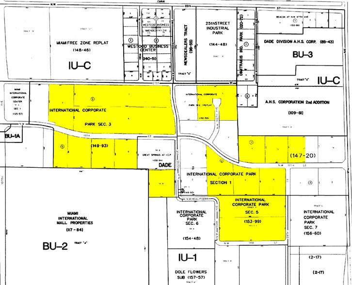 9905 NW 17th St, Miami, FL for rent - Plat Map - Image 2 of 6