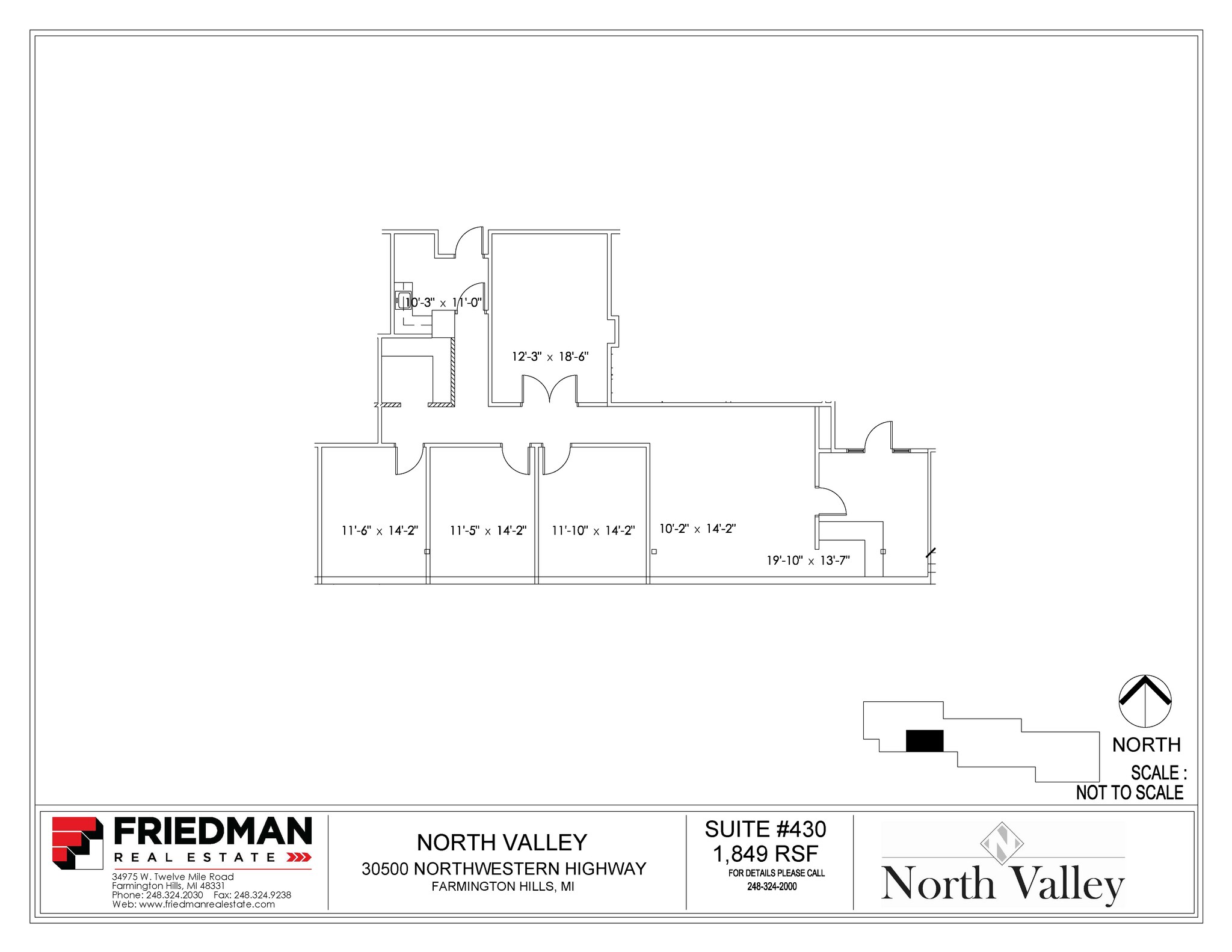 30500 Northwestern Hwy, Farmington Hills, MI to rent Floor Plan- Image 1 of 2