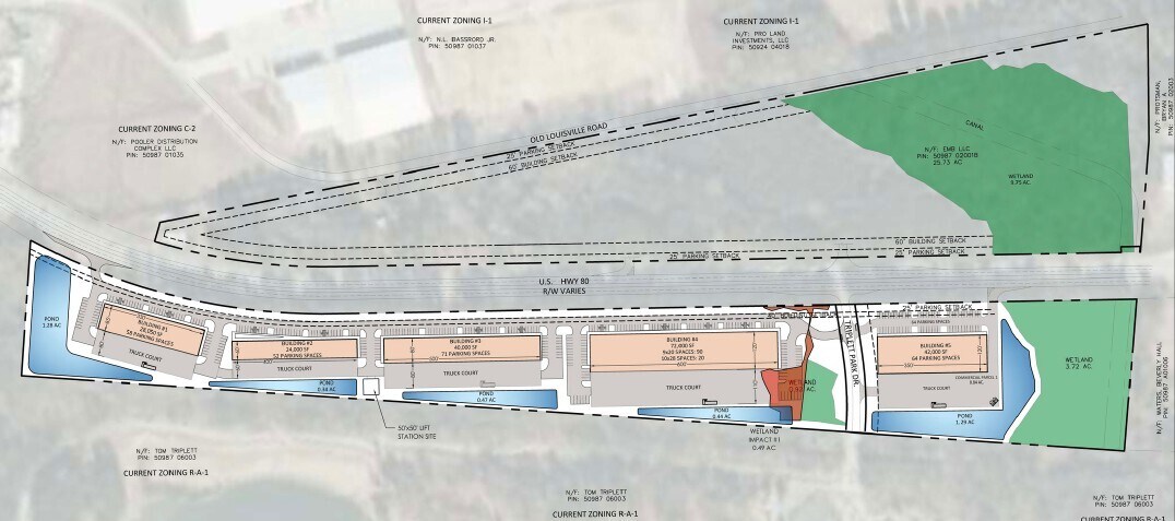 1323 US Highway 80 E, Pooler, GA to rent Site Plan- Image 1 of 2