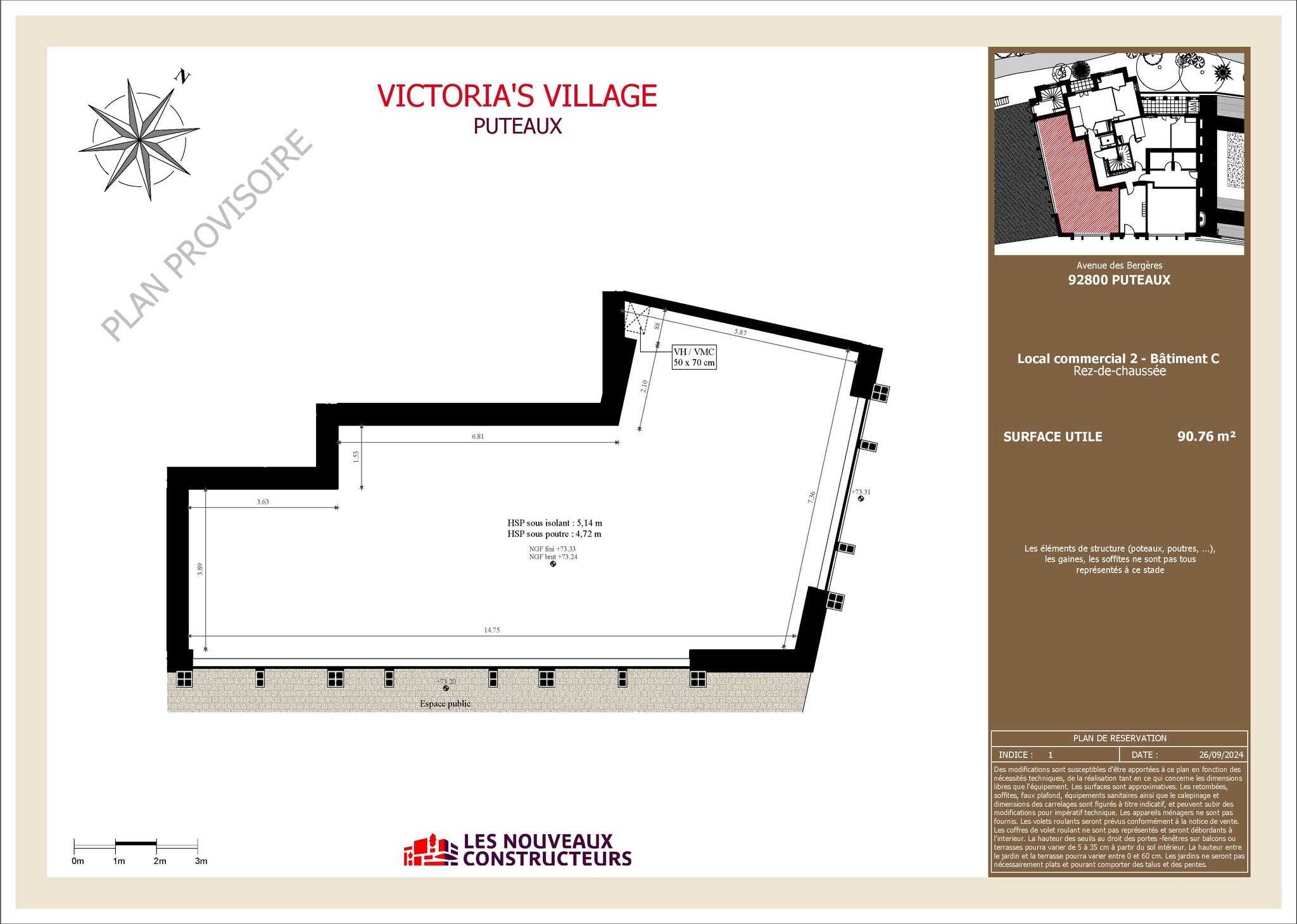 151 Avenue du Président Wilson, Puteaux to rent Floor Plan- Image 1 of 1