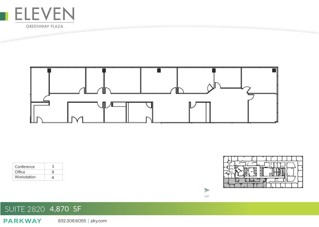 11 Greenway Plz, Houston, TX to rent Floor Plan- Image 1 of 2