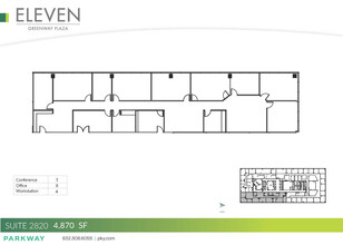 11 Greenway Plz, Houston, TX for rent Floor Plan- Image 1 of 2