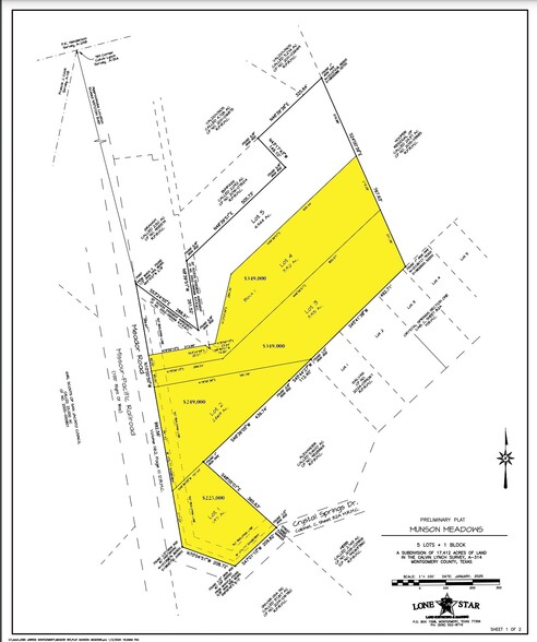 1.9 Acres Meador Road, Conroe, TX for sale - Plat Map - Image 2 of 2