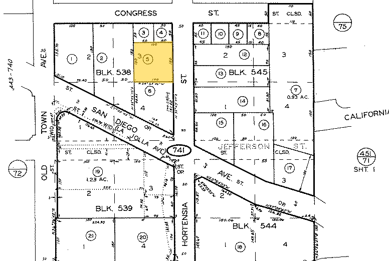 3920-3940 Hortensia St, San Diego, CA for sale - Plat Map - Image 2 of 15