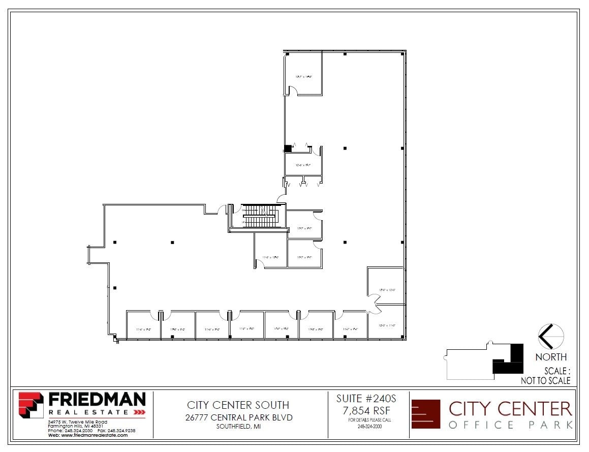26777-26999 Central Park Blvd, Southfield, MI to rent Floor Plan- Image 1 of 2