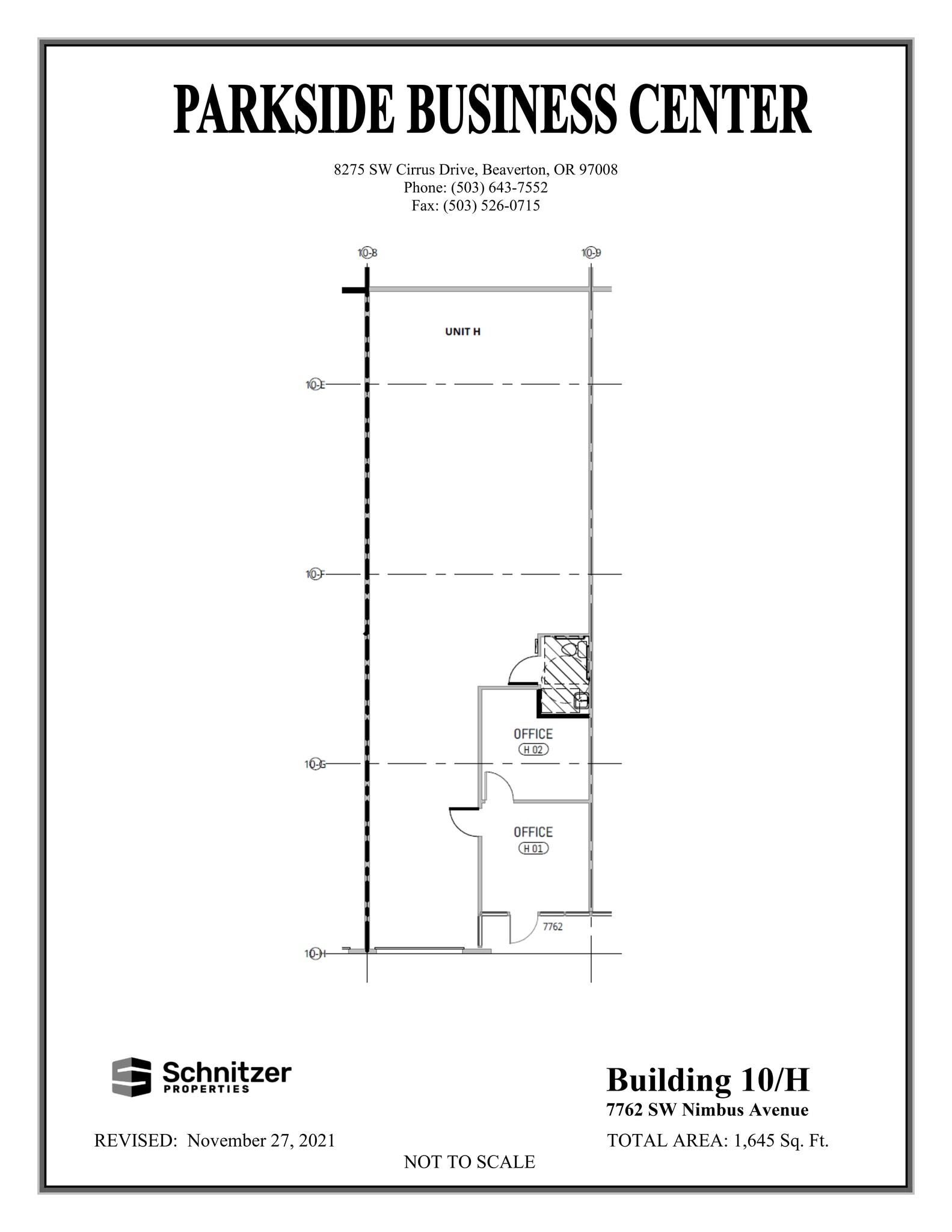 8362-8380 SW Nimbus Ave, Beaverton, OR to rent Site Plan- Image 1 of 1
