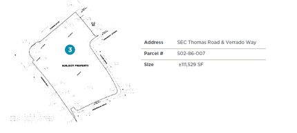 SE Thomas Rd & Verrado Way, Buckeye, AZ for sale Plat Map- Image 1 of 1