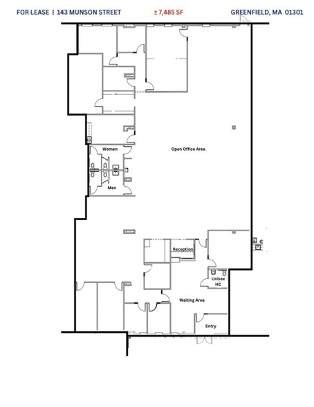 143 Munson St, Greenfield, MA for rent - Floor Plan - Image 2 of 7