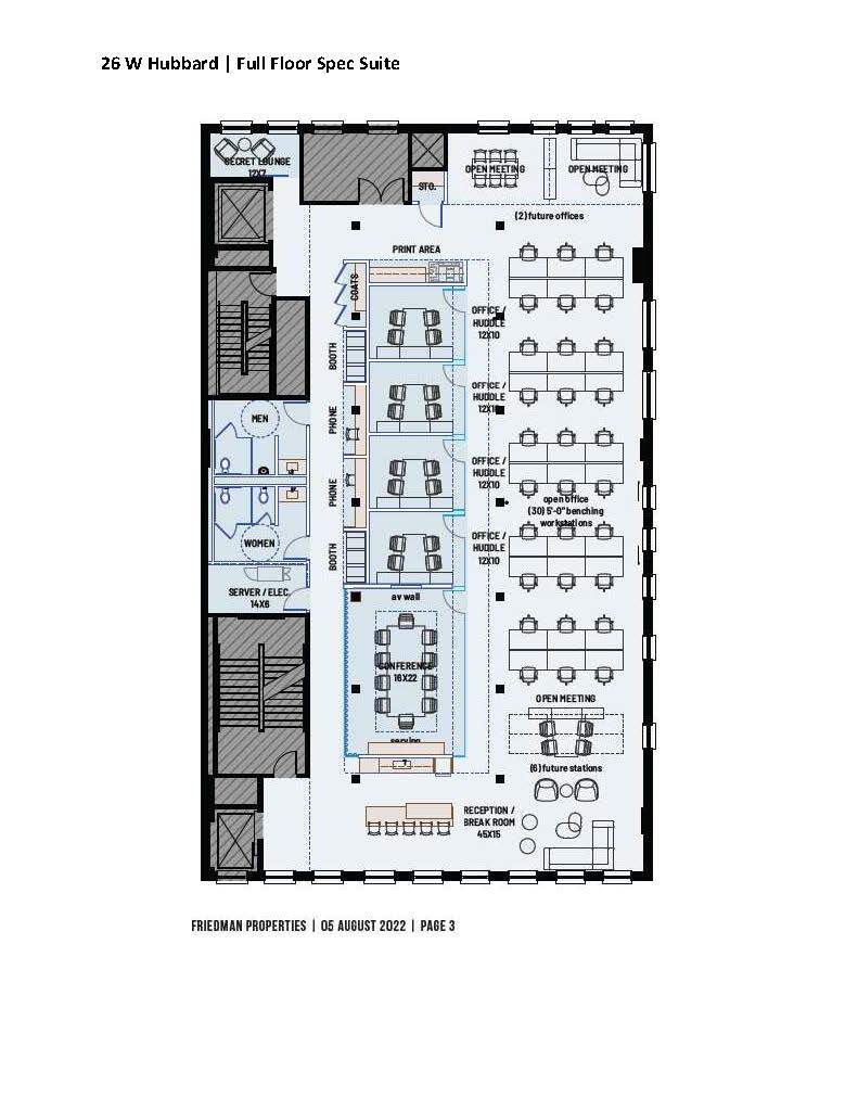 26-30 W Hubbard St, Chicago, IL for rent Floor Plan- Image 1 of 2