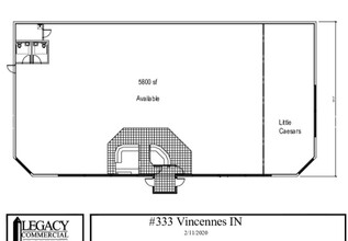 601 N College Ave, Vincennes, IN for rent Floor Plan- Image 1 of 1