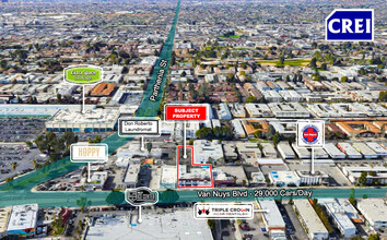 8741-8751 Van Nuys Blvd, Panorama City, CA - aerial  map view - Image1