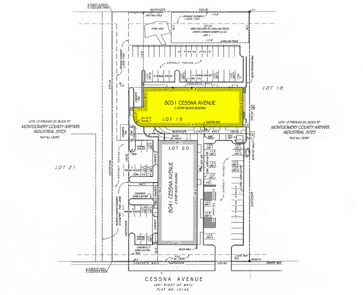 8041 Cessna Ave, Gaithersburg, MD for rent - Plat Map - Image 2 of 6