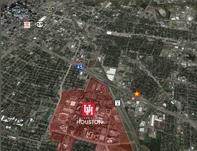 4727 Gulf Fwy, Houston, TX - aerial  map view