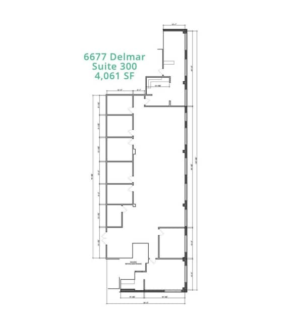 6677-6683 Delmar Blvd, University City, MO for rent Floor Plan- Image 1 of 1