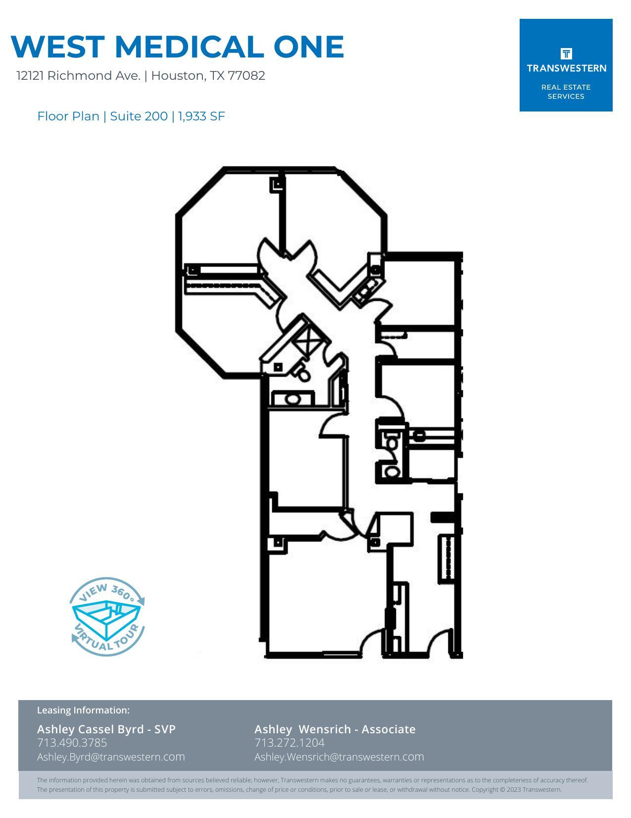 12121 Richmond Ave, Houston, TX to rent Floor Plan- Image 1 of 2