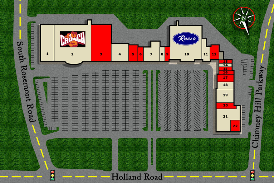 801-929 Chimney Hill Shopping Ctr, Virginia Beach, VA for rent - Site Plan - Image 2 of 2