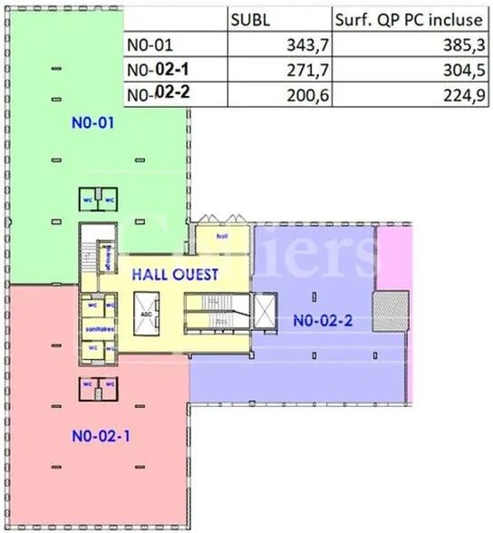 Office in Aix-en-Provence to rent - Floor Plan - Image 2 of 4