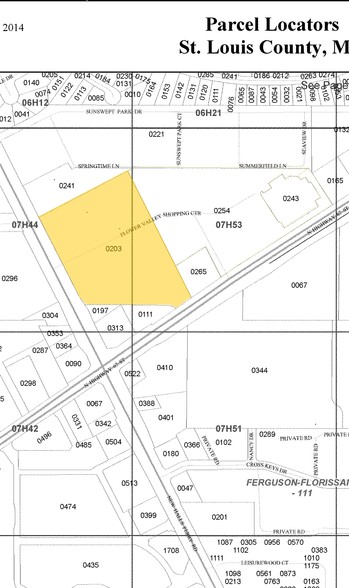 1 Flower Valley Shopping Ctr, Florissant, MO for sale - Plat Map - Image 1 of 1