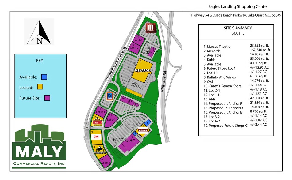 2100 Goldie Prewitt Memorial Parkway, Lake Ozark, MO for rent - Site Plan - Image 1 of 2