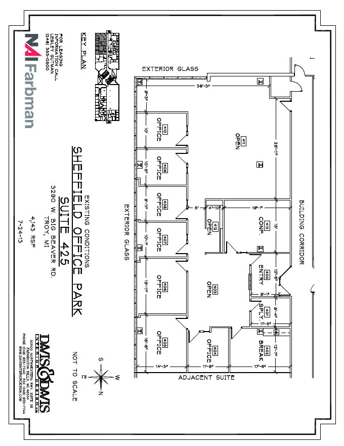 3310 W Big Beaver Rd, Troy, MI for rent Floor Plan- Image 1 of 1