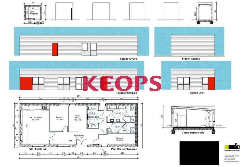 Light Industrial in Villematier for sale - Floor Plan - Image 3 of 4
