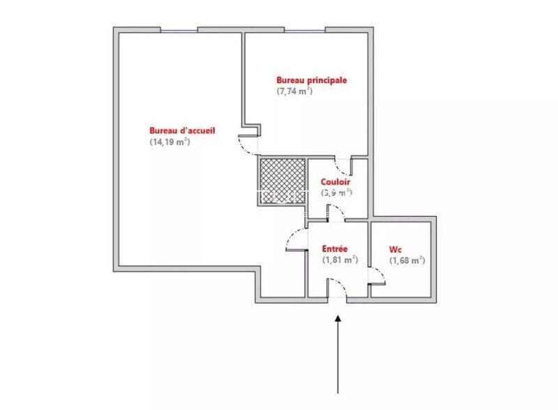 Office in Cannes to rent - Floor Plan - Image 2 of 2