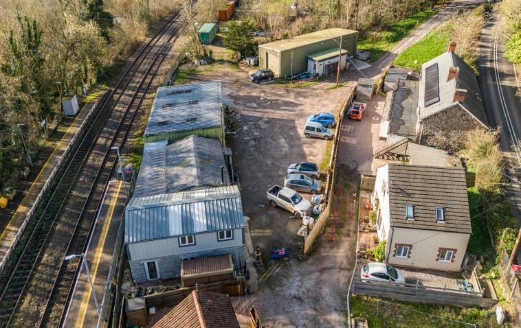 Eggesford Station Yard, Chulmleigh for sale - Aerial - Image 3 of 3