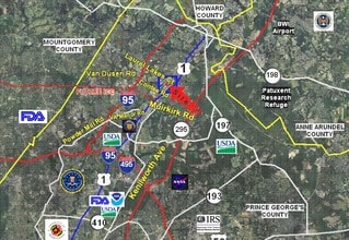 8003-8039 Laurel Lakes Ct, Laurel, MD - AERIAL  map view - Image1