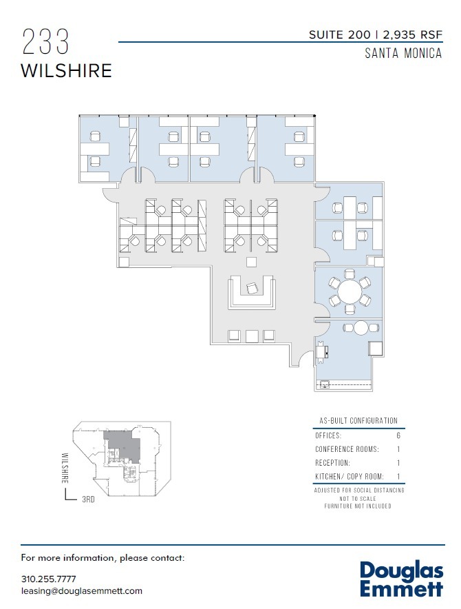 233 Wilshire Blvd, Santa Monica, CA for rent Floor Plan- Image 1 of 1