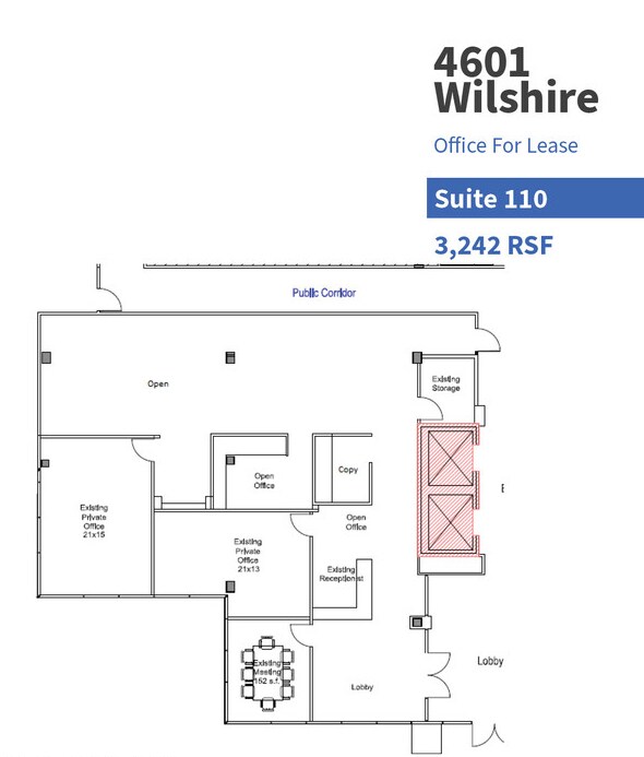 4601 Wilshire Blvd, Los Angeles, CA to rent Floor Plan- Image 1 of 5