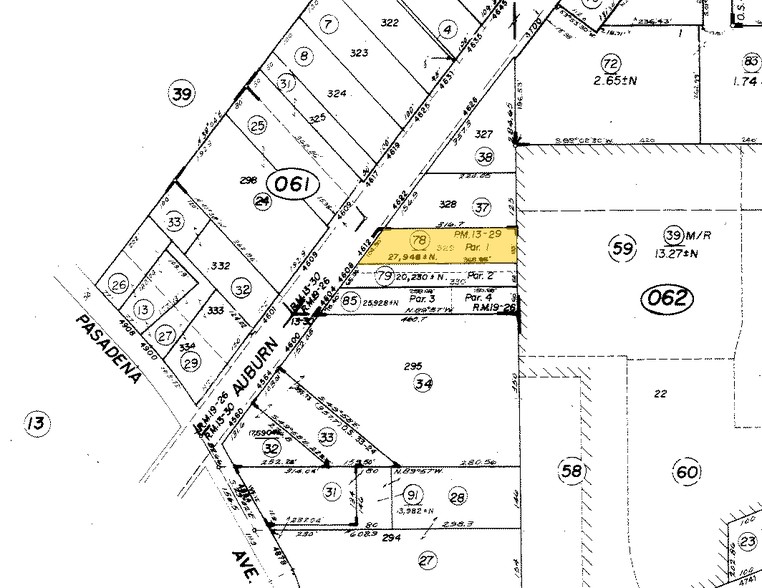 4612 Auburn Blvd, Sacramento, CA for sale - Plat Map - Image 1 of 1