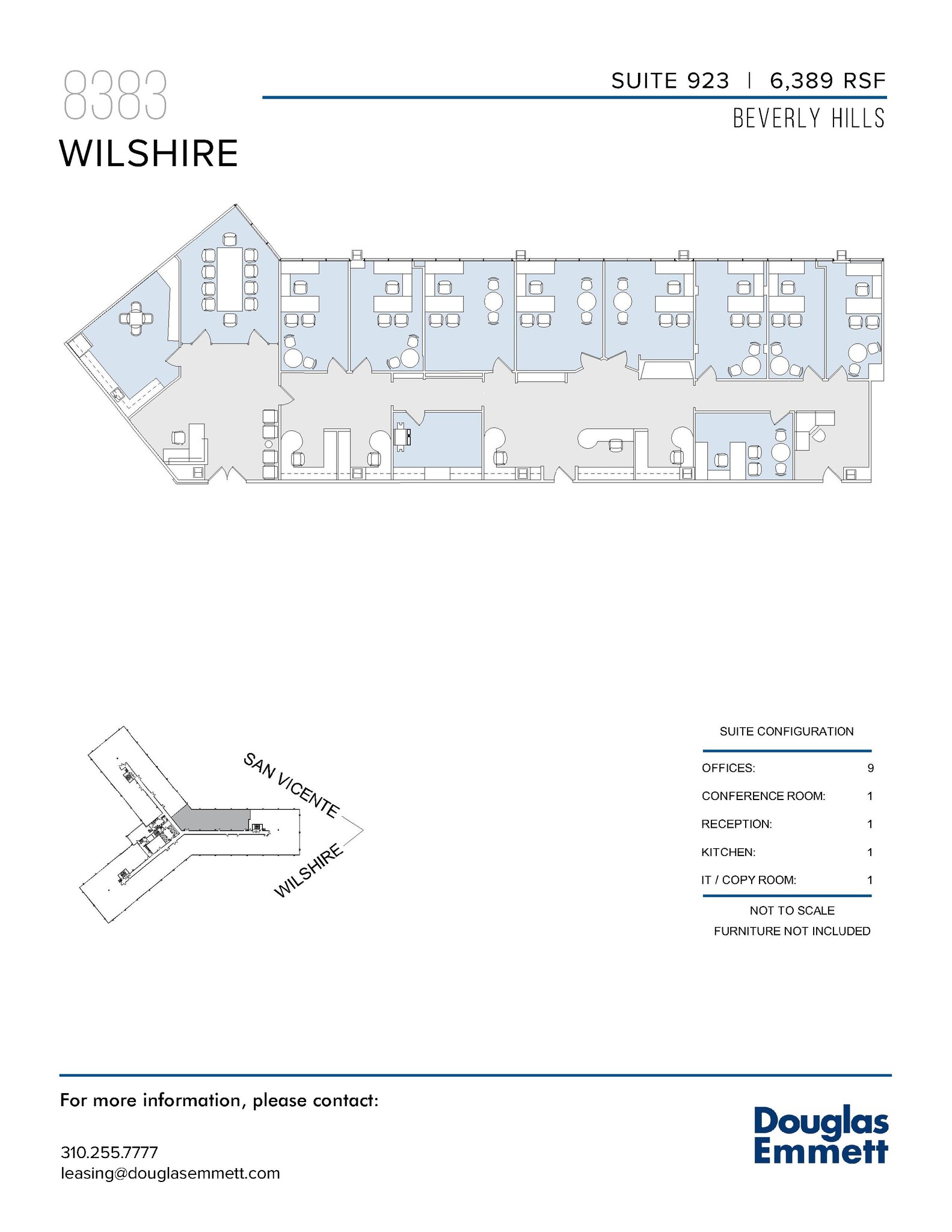 8383 Wilshire Blvd, Beverly Hills, CA to rent Floor Plan- Image 1 of 1
