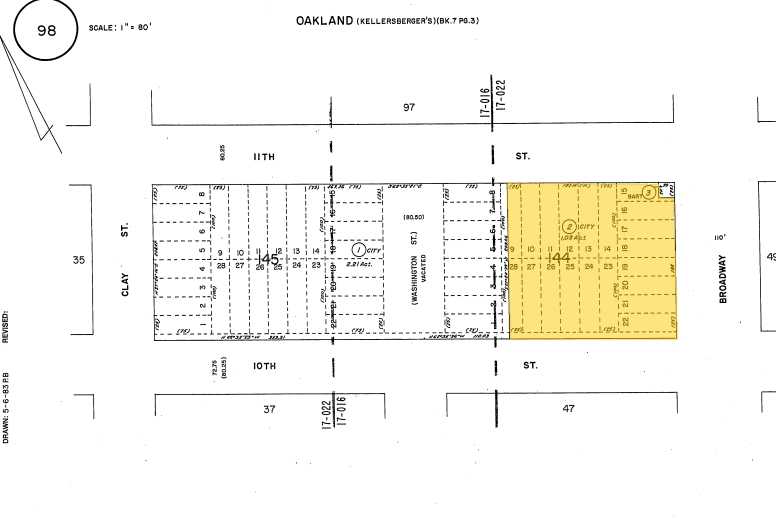 1001 Broadway, Oakland, CA for rent - Plat Map - Image 2 of 4