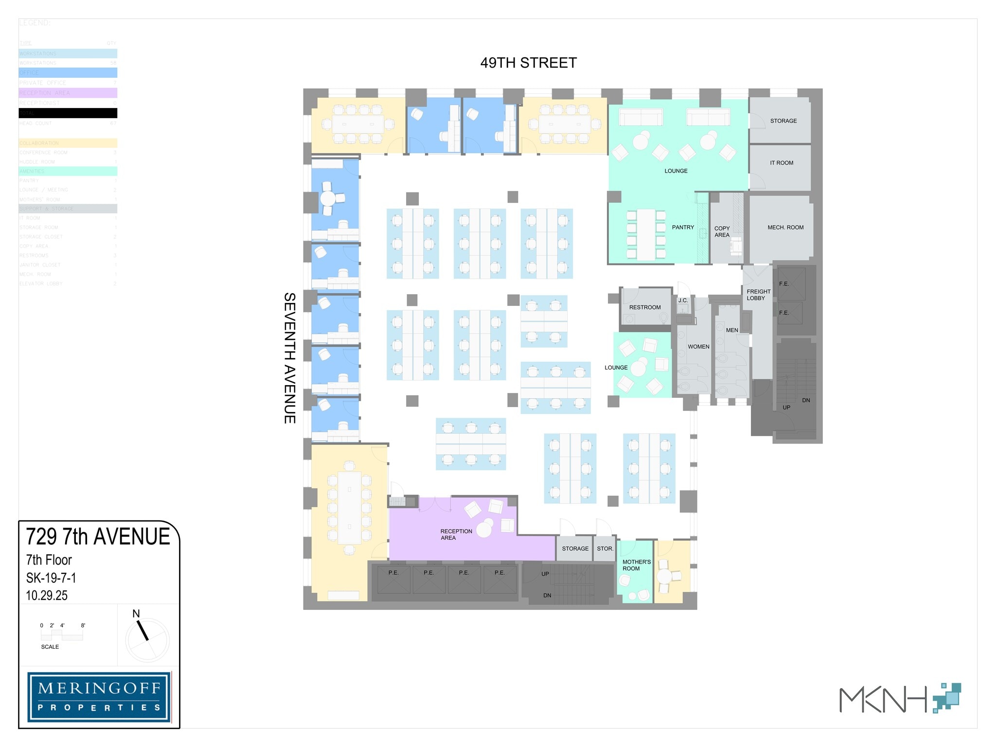 729 Seventh Ave, New York, NY to rent Site Plan- Image 1 of 1