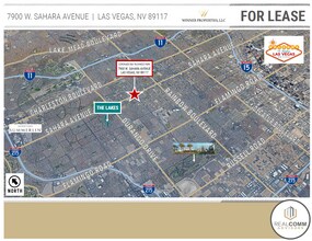 7900 W Sahara Ave, Las Vegas, NV - AERIAL  map view